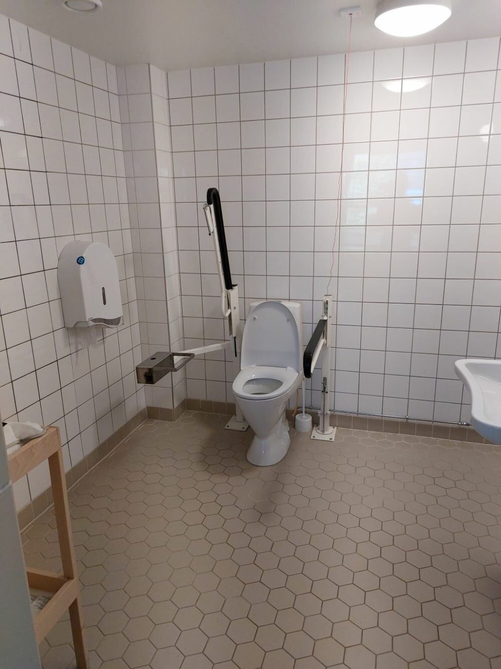 Kuva Bio Rex Lasipalatsin esteettömästä wc-tilasta.
